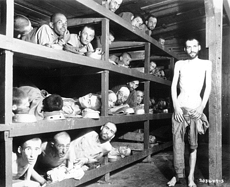 Crianças judias no campo de concentração Auschwitz II (Birkenau)