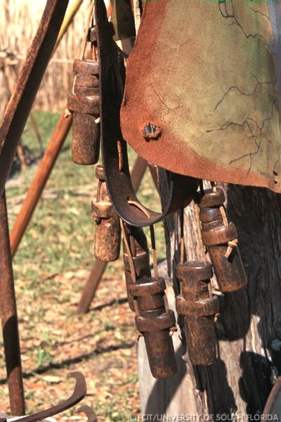 Detail of an ammunition belt