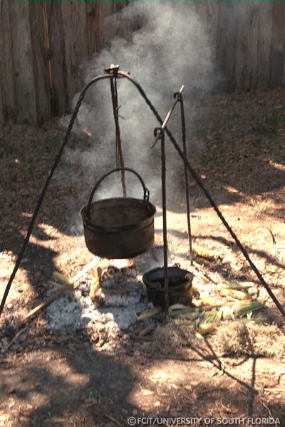 Detail of a fire pit