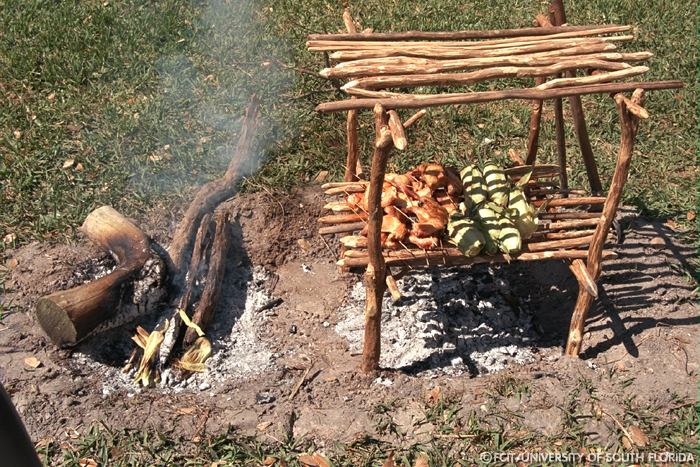 Detail of a fire pit