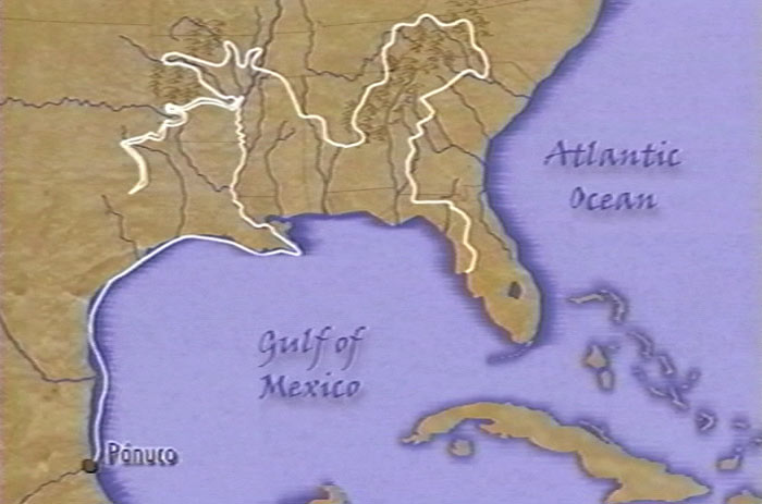 Map of the DeSoto Expedition