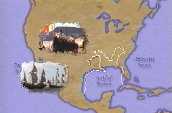 Map of the DeSoto Expedition
