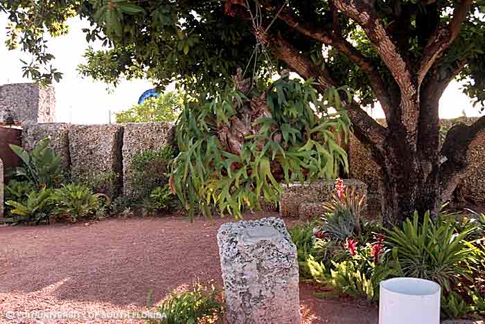 Interior view of Coral Castle