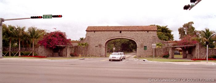 View of the gates