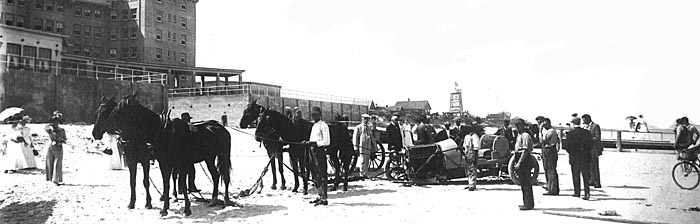 Race Car on the Beach, Daytona, Florida