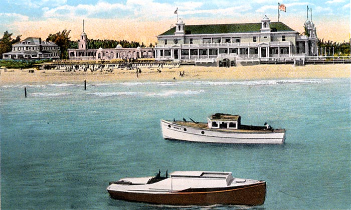 Bathing beach and casino