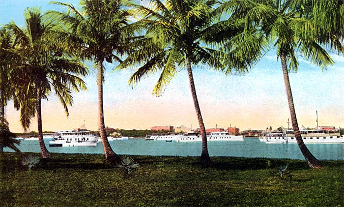 Private yachts on Lake Worth.