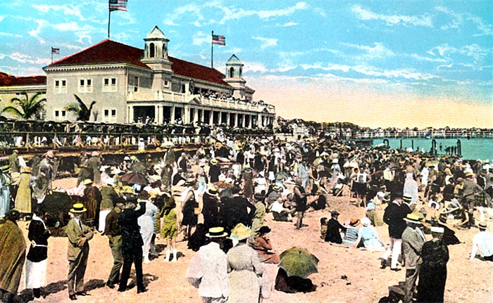 Beach at casino