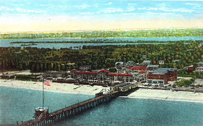 Aeroplane view of Gus' Baths