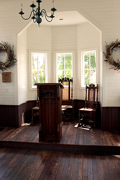 Interior of the church