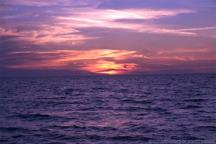 Sunset over the gulf