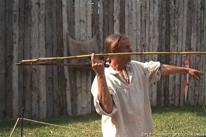 Reenactor demonstration