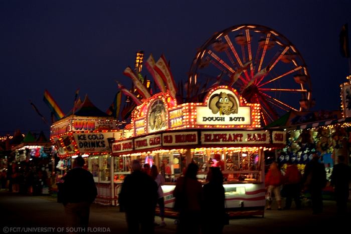 Food stands and games