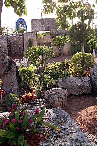 Interior view of Coral Castle